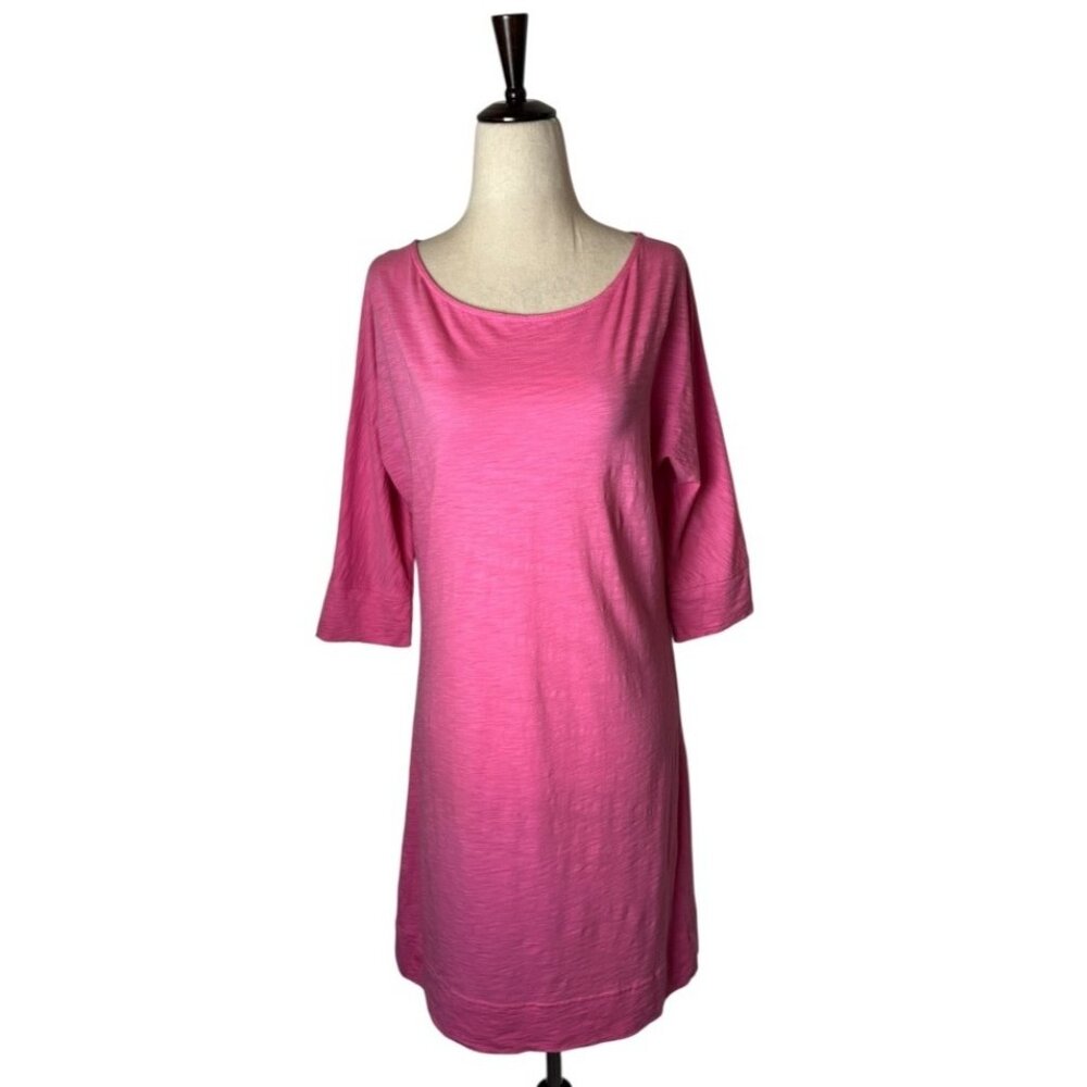 Lilly Pulitzer Dress Women Small Pink Pima Cotton Slub Knit Casie Mini Tee Boho